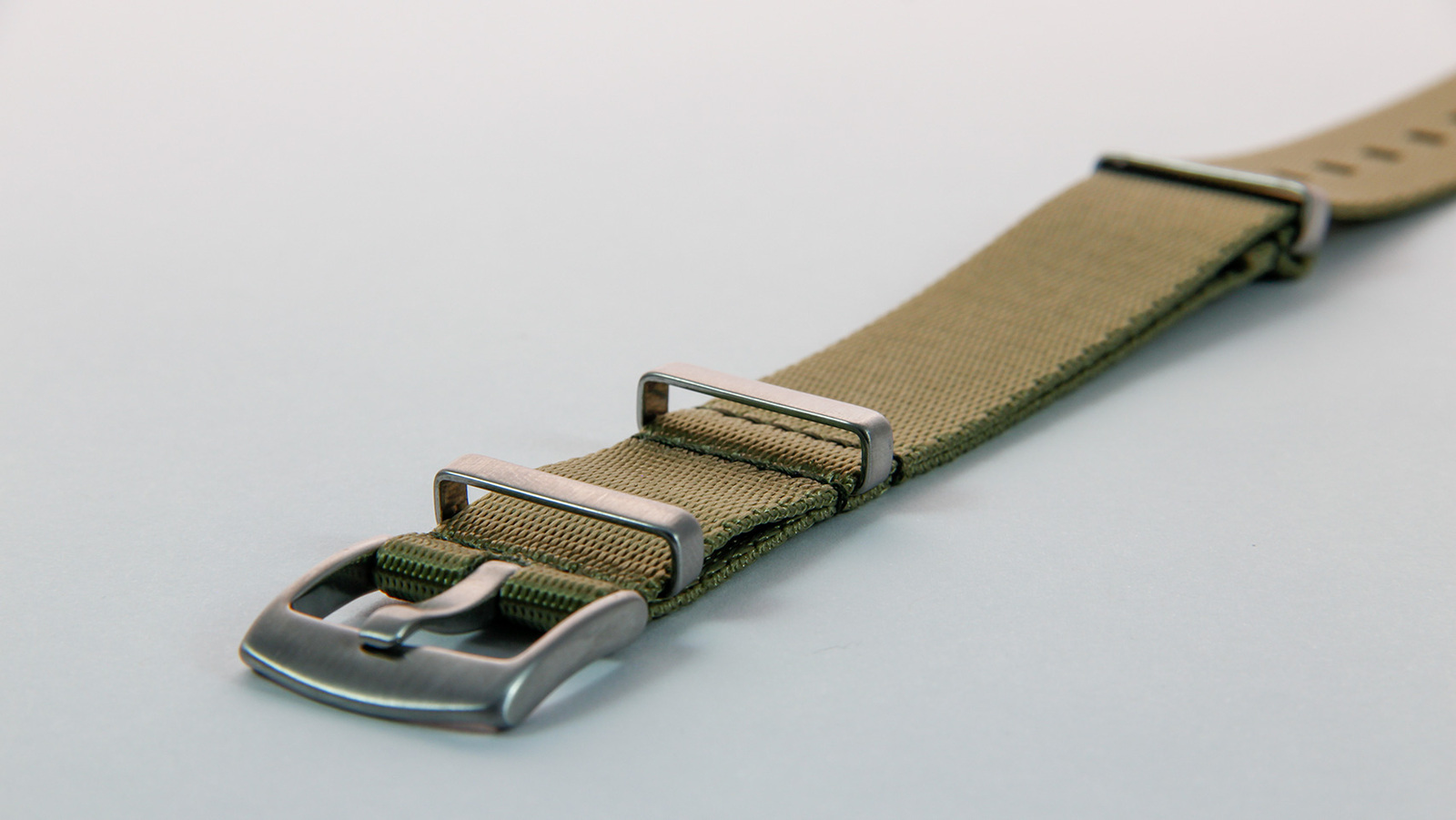Khaki Green seatbelt NATO watch strap