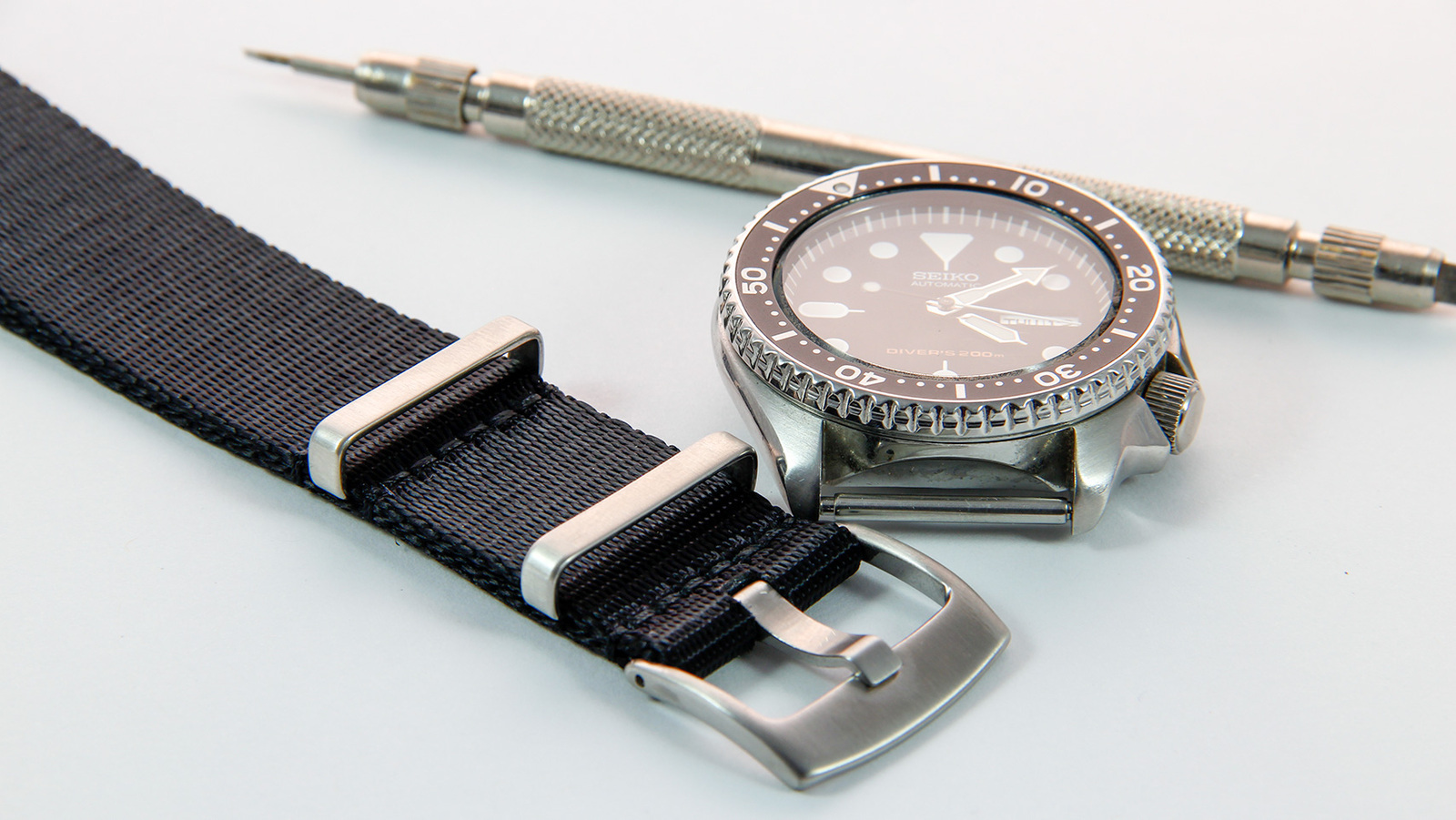 Black Seatbelt NATO watch strap