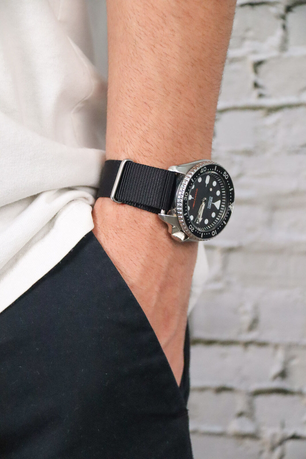 Black NATO watch strap