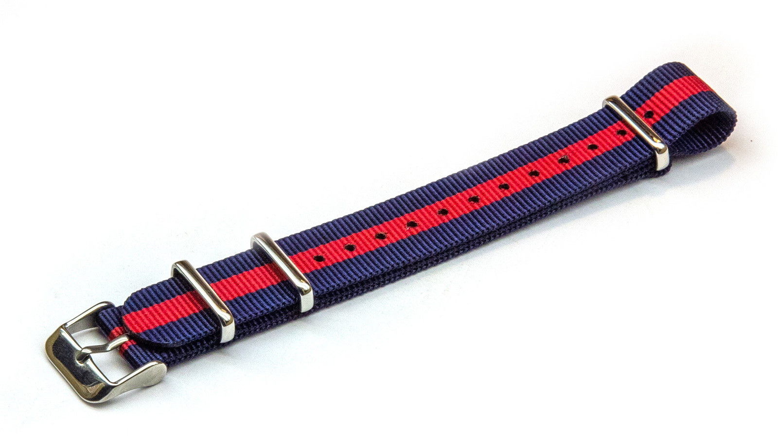 18mm Blue and red NATO strap