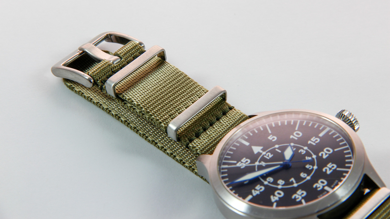 Khaki Green seatbelt NATO watch strap