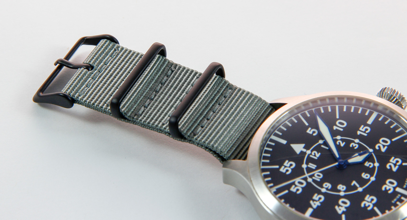 20mm Grey NATO Strap - PVD