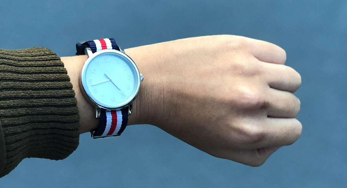 Navy, White and Red NATO strap