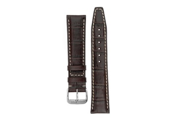 18mm Rios1931 BOSTON Alligator-Embossed Leather Watch Strap in MOCHA